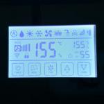 Segment Lcd Custom Design FSTN / TN Lcd Display , Zebra Connector Trans-missive Monochrome Lcd play for Water Meter for sale