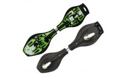 China Cheap BEN10 green ABS caster board complete skateboards factory directly wholesale supplier