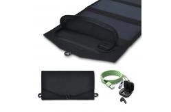 China Lightweight 740g Portable Solar Panel Charger 21W 28W ETFE Folding Foldable Panel supplier