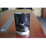 Stand Up Matte Black Foil Pouch Packaging , k Window Coffee Bag  Packaging for sale