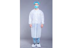 China Magic Sticks Elastic Cuff 35gsm Disposable Isolation Gown supplier