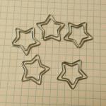 Creative Functional Fancy Stationery Items , Shaped Stainless Steel Paper Clips