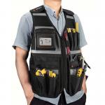 Multi Pocket Tool Bag Vest Polyester Work Tool Vest Medium Capacity for sale