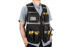China Multi Pocket Tool Bag Vest Polyester Work Tool Vest Medium Capacity supplier