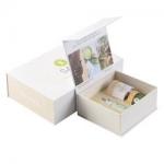 Elegent Square Cosmetic Packaging Box Foldable Magnetic Gift Box for sale