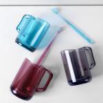 Japanese Household 10*7.2*10cm 270ml Plastic Toothbrush Cup for sale