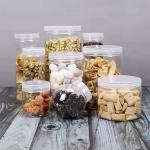 120ml Plastic Candy Cookie Jar Child Resistant PET Jar With Lid for sale