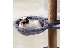China Custom Wooden Cat Climbing Tree with Modern Luxury Design and Scratching Post Tower supplier