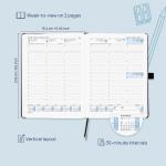 Medium Sized FSC Hardcover Weekly Planner With 2023 Monthly Tabs