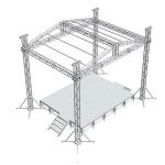 Aluminum Lighting Square Bolt Truss Alloy 6061 Truss Manufactures System for sale