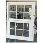 UPVC Single Hung Vinyl Windows Soundproof Double Vertical Sliding Windows for sale