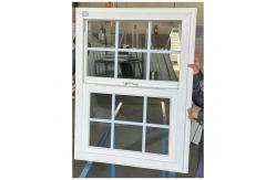 China UPVC Single Hung Vinyl Windows Soundproof Double Vertical Sliding Windows supplier