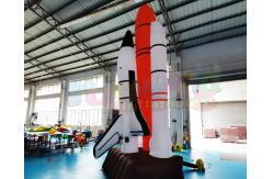 China EN71 Multi Red Rocket Air Characters Advertising Inflatables supplier