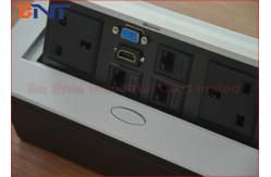 China Hydraulic Oval Pop Up Desk Pop Up Sockets With UK Standard Power Outlet supplier