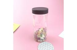 China 20 OZ  600ml FDA Clear Empty Plastic Food Storage Jars With Lids supplier