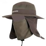 Customized Sun Protection Cap With String / Mens Sun Hat With Neck Protector