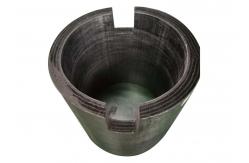 China Mechanical Carbon Graphite Felt Cylinder Bearing Sleeve Gasket Ring supplier
