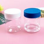 PP Screw Cap Wide Mouth 150ml Round Plastic Containers For Candy