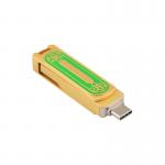 Green And Gold Color Type C USB High Speed 128GB 256GB 512GB 150MBS for sale