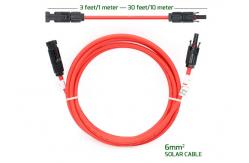 China Flexible Connection  Solar Cable 3m 4mm2 Extension 30A Rated Current supplier