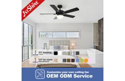 China Black Ceiling Fan With Light Kit Multifunction 6 Speed Wind Speed supplier