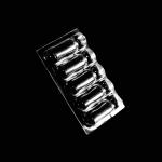 Clear PVC PET PP Clamshell Packaging Plastic Blister Ampoule Tray With Paper Card Insert for sale