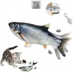 Plush Grass Carp Catnip Imitation Fish Teaser Toy For Pet Cat for sale