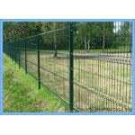 Triangle Bending PVC Coated Steel Curved Metal Fence For Area Protection for sale