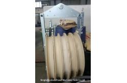 China 660mm Nylone Sheaves Pilot Wire Rope Condutor Stringing Pulley Block supplier
