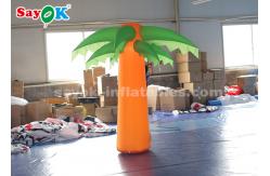 China Green And Yellow Christmas Inflatable Lighting Decoration /  Blow Up Tree supplier