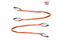 China Custom Printed Logo Polyester Webbing Sling Belt 1t 25mm Width For Lifting supplier