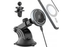 China Dashboard 10W 7.5W Car Phone Mount Wireless Charger Automatic Sensor supplier