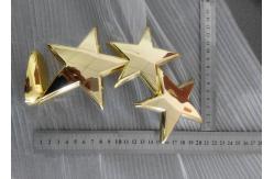 China Metal Star Custom Trophy Cup , Shiny Gold Plated Award Cups Trophies supplier