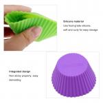 10g Microwave Safe Round Shape Silicone Cake Molds