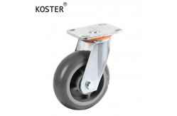 China Diameter 100mm High Temperature TPR Casters Industrial Trolley Scaffold Castor Wheel supplier