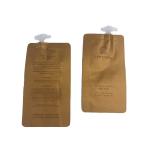Portable One-Time Use Customized Paper Bags Laminated Foil With cap for shampoo for sale