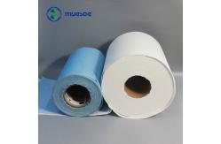 China 25cmx37cm 500pcs Cleanroom Paper 68g Polyester Nonwoven White Rag Paper Cleaning Fabric Cloth supplier