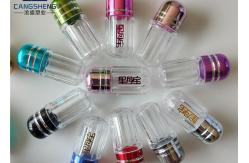 China Red Cylindrical Empty Capsule Bottles 13mm Plastic supplier