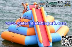 China Professional Inflatable Water Climbing Tower With Slide For Water Park supplier