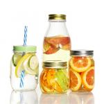 2oz 5oz 8oz 12oz Restaurant Bar Kitchen Jelly Wide Mouth Glass Mason Canning Jar with Lid for sale