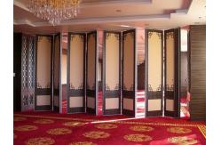 China Acoustic Mdf Board Folding Partition Walls With Aluminium Frame supplier