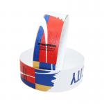 Printing Security Colored Paper Wristbands Personalized Water Resistant for sale