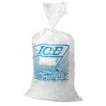 Food Garde Clear Poly Plastic PE Reusable Ice Bags Custom Logo