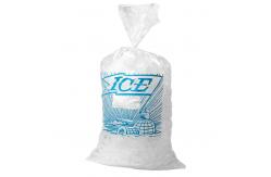 China Food Garde Clear Poly Plastic PE Reusable Ice Bags Custom Logo supplier