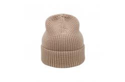 China OEM Acrylic Polyester Knit Beanie Hats 58CM Circumference supplier