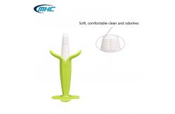 China Corn Shape Unisex Silicone Baby Teether Teething Infant Toothbrush Teether supplier