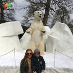 Water Retardant Animatronic Polar Bear animals for sale