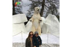 China Water Retardant Animatronic Polar Bear animals supplier