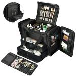 Black Soft 1200D Oxford Artist Cosmetic Organizer Box Travel Fishing Outdoor for sale