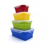 FDA Approved Portable Mini Silicone Collapsible Lunch Box for sale